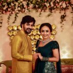Pearle Maaney Instagram - Thank you for all your blessings ❤️ @srinish_aravind . . Click @sainu_whiteline Costume @labelmdesigners Decor @sugarplumclt Make up @sebastian.miranda.3998 @sudhiar991