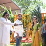 Arjun Sarja Instagram - Production no 15 ⭐️ing @vishwaksens @aishwaryaarjun Proudly introducing my daughter to TFI 🎬 by one of the finest gentleman I’ve ever met Shri Pawan Kalyan. #pawankalyan First shot 🎥 directed by the legendary captain Shri Raghavendra Rao Garu Thanks to Our own Shri Prakash and all the other guest of honors for coming over to bless the project. @joinprakashraj. Proud to be working with @ravibasrur for 🎶..