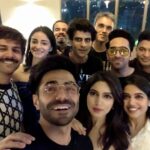 Bhumi Pednekar Instagram - Thank you for the making my day this special...for all the msgs..flowers..love and blessing ❤️ And to the ones in this picture and my #patipatniaurwoh fam,you really made this birthday memorable 😘 @ayushmannk @kartikaaryan @ananyapanday @mudassar_as_is @aparshakti_khurana @junochopra @samikshapednekar #bhushankumar Missed you @shermeenk620 😘 #love #gratitude #friday