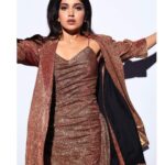 Bhumi Pednekar Instagram - All that glitters is gold💋 . . . Wearing @pinkporcupines @azotiique @minerali_store @berleighluxury Styled by @shaleenanathani Beauty @danielcbauer Team @crastosuzan @hmehta75 Clicked by @kadamajay #goodmorning #hello #tuesday #love #gold #shimmer #liquidgold #sonchiriya #sonchiriyapromotions #1stmarch #stylefile