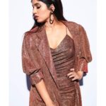 Bhumi Pednekar Instagram - All that glitters is gold💋 . . . Wearing @pinkporcupines @azotiique @minerali_store @berleighluxury Styled by @shaleenanathani Beauty @danielcbauer Team @crastosuzan @hmehta75 Clicked by @kadamajay #goodmorning #hello #tuesday #love #gold #shimmer #liquidgold #sonchiriya #sonchiriyapromotions #1stmarch #stylefile