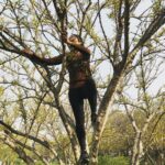 Bhumi Pednekar Instagram – Latest obsession..climbing trees ✌🏻#friday #love #nature #sonchiriya #chambal #mornings #summer