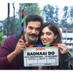 Bhumi Pednekar Instagram - Shuru ho gai hai hamari kahani, Jahan hai dono Raja aur Rani, Shardul Aur Sumi hai ekdam pyaare, Yeh dono hai situation ke maare, Milenge hum aapse jald, Ho jayega tab sab clear aur tab hum kahengey, #BadhaaiDo #2021 @rajkummar_rao @jungleepictures #HarshwardhanKulkarni @amritapndy @sumadhikary #akshatghildial