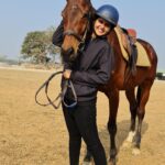 Chaitra Reddy Instagram - One can get in a car and see what man has made. One must get on a horse to see what God has made.✨ Thank you @rakeshsamalafilms ❤️ for pushing me to do this , learning new things in life is always fun❤️