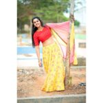 Chaitra Reddy Instagram - °•COLOR-FULL•° •°•° •°•° •°•° •°•° Costume courtesy: @yoshnasbyela ♥️ Jewellery by:@lumibellafashion ♥️ MUA: @chaitrareddy_official 🤭that's me 💁