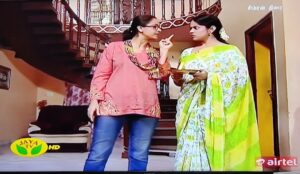 Deepa venkat Instagram - @jayatvofficial bringing back some fun memories of working with one of my all time favourite actor, @simranrishibagga 
Directed by SN Sakthevel sir, this was an absolute laugh riot:))