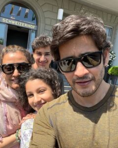 Mahesh Babu Instagram - 🇩🇪 - 🇨🇭 - 🇮🇹 Road trip it is!! Next stop Italy!! Lunch with the crazies 😍❤️ 

#VacayMode
