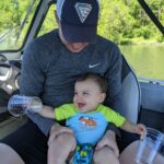 Richa Gangopadhyay Instagram - A hot, but beautiful 🌞 day boatin' with my favorites on the Columbia River 🏞️ with beautiful views of Mt. St. Helens 🗻. Luca loves his first boating/fishing adventure! 🚤🎣