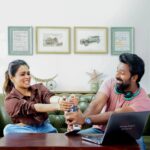 Shanthanu Bhagyaraj Instagram - 🔎 Curious to know the name of Shanthnu & Kiki’s podcast? 🤔 Guess what, we’ve hidden it right in this picture. Leave your answers in the comments if you’ve found it 😎