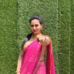 Amulya Instagram - My favourite song for my 1st reel #anemadihelutini ... Wishing huge success to our producer @tharunsudhir and to the entire time of #gurushishyaru @realsharaan sir @nishvika_ _ ♥️♥️ Costume : @memsahib_byshachinaheggar VC : @suryaa__gowda
