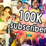 Anitha Sampath Instagram - 11am YouTube live guys.. And thank u so much for your love for me and Praba...we are #1lakh now..tons of thanks..