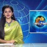 Anitha Sampath Instagram - Favourite green...youngest reader in my suntv news family..happy happy...blessed to work with legendry news readers..loving my job...#anitha #anithasampath #anchoranitha #sunnews #news #suntv #suntvnews #lovemyjob