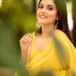 Mahima Nambiar Instagram - A smile is the most beautiful curve on a womans body !! Captured by : @camerasenthil MUA : @jeevithamakeupartistry Wearing : @baisacrafts Organized by : @rrajeshananda #traditional #salwar #happycolor #yellowdress #feelingconfident #smile #shine #actorlife #poser #photoshoot