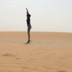 Maya Sundarakrishnan Instagram - Star Wars 7 was shot in this location , apparently . Star 'was' here ! @dancersatz thank u for the video . #natchathiramwars #DN #55degrees Qasr Al Sarab Desert Resort by Anantara