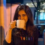 Nabha Natesh Instagram - No prizes for guessing Wat I am drinking 🥶 : #aboutlastnight #mondaymood #cafelife