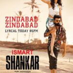 Nabha Natesh Instagram – Boys n girls !!! Second Single #ZindabadZindabad 🔥 from #ismartShankar today at 5 PM

A Film by @purijagan 
A #Manisharma musical 
@ram_pothineni @charmmekaur @nidhhiagerwal @PuriConnects #PCFilm @bhaskarabatla @ZeeMusicCompany @zeemusicsouth 
#IsmartShankarOnJuly12th