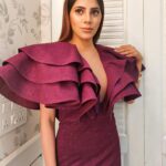 Nikki Tamboli Instagram - Sparkling purple attire topped up with goffered frill totally stole the show. 💜Don't you'll agree? Thank you @iamkenferns for such a lovely outfit. 🙌 . . @colorstv @endemolshineind #NikkiTamboli #BombshellNikki #MaharashtraChiShaan #NaughtyNikki #TeamNikki #NikkiInBB14 #Nikkians #biggboss14 #bb14 Mumbai, Maharashtra