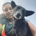 Sanchana Natarajan Instagram - Can't escape the pup-arazzi.🐶 #panther ❤️