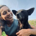 Sanchana Natarajan Instagram - Can't escape the pup-arazzi.🐶 #panther ❤️