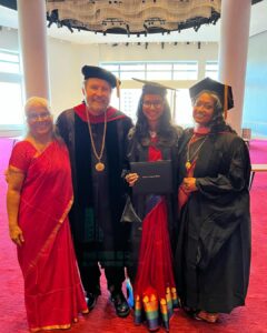 Shakthisree Gopalan Instagram - “And, when you want something, all the universe conspires in helping you achieve it.” - The Alchemist
This past year, two of my biggest dreams came to life - Berklee College of Music and New York.✨
I’m supremely grateful to the forces that be - that have made this possible. This journey has been a roller coaster and nothing short of magical. 
I want to thank my teachers, my gurus, mentors, friends and well wishers. I wouldn’t be here without you. The moments captured in these photos are more than 15 years in the making and a lifetime of dreaming. Here’s to chasing more dreams - onwards and upwards, and celebrating the people who make the journey special.🎉
Boundlessly grateful to my mom for always being there for me, for encouraging me to go after my dreams and for being the rockstar that she is. ✨

Thanks to @arrahman sir for all the mentorship and support and a lifetime of inspiration.♥️
Thank you @berkleenyc for being a community of incredibly amazing humans. Thank you for being my tribe. ♥️
To my dearest family and friends who have nurtured me with boundless love and support - I’m grateful for you. ♥️

.
.
.
.
.
.
.
#mastersdegree #berkleecollegeofmusic #berkleenyc @berkleecollege @berkleenyc #music #newyork #helloworld #chennai #kochi