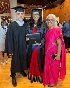 Shakthisree Gopalan Instagram - “And, when you want something, all the universe conspires in helping you achieve it.” - The Alchemist
This past year, two of my biggest dreams came to life - Berklee College of Music and New York.✨
I’m supremely grateful to the forces that be - that have made this possible. This journey has been a roller coaster and nothing short of magical. 
I want to thank my teachers, my gurus, mentors, friends and well wishers. I wouldn’t be here without you. The moments captured in these photos are more than 15 years in the making and a lifetime of dreaming. Here’s to chasing more dreams - onwards and upwards, and celebrating the people who make the journey special.🎉
Boundlessly grateful to my mom for always being there for me, for encouraging me to go after my dreams and for being the rockstar that she is. ✨

Thanks to @arrahman sir for all the mentorship and support and a lifetime of inspiration.♥️
Thank you @berkleenyc for being a community of incredibly amazing humans. Thank you for being my tribe. ♥️
To my dearest family and friends who have nurtured me with boundless love and support - I’m grateful for you. ♥️

.
.
.
.
.
.
.
#mastersdegree #berkleecollegeofmusic #berkleenyc @berkleecollege @berkleenyc #music #newyork #helloworld #chennai #kochi