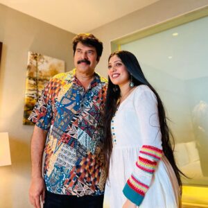 Veena Nandhakumar Instagram - Micheal 
Bheeshma Parvam❤️ 
@mammootty
Styling @styyledbyjoe 
MUA @ashna_aash_ 
Outfit @turmerikofficial