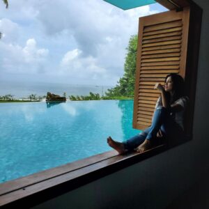 Veena Nandhakumar Instagram - You are simply a blanket of green and intellectual enlightenment away from the beach wherein you discover your boat n sail,
Beyond the clouds of reality lay the wonder of imagination.