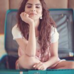 Anveshi Jain Instagram - I have literally done it as a kid , Once I sat inside my dadi’s bag because she was constantly traveling ..she was my favourite as she got me gifts always ..earlier she used to take me with her but I was such a notorious kid ,everytime I came back with a new scar on my Face so I was banned . The only way I thought I could travel was creating a hole n sit inside and surprise grandma when she has no option . Seems like I manifested traveling n all of it then ! Bliss!!!Well ,Ahmedabad tommorow ! ❤️ Styling - @ginifashionofficial Photography - @photosbypreet Mua - @makeover_by_purvi_shah #anveshijain #love #indian #workout #bodypositive #bodytransformation #blessed #first #photography #photoshoot #media #hourglass #goodolddays #missing #mygrandma #love #travel #adventures Delhi, India