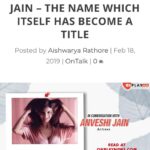 Anveshi Jain Instagram - These are the questions i pretty much like to be asked 😛. From an interviewer to being interviewed , i am flattered beyond words . An elephant size thank you to each one of you who spelt such a difficult name on google 😅and made me the most googled. Thank you @onplaynews for this quirky interview . It reflects your hardwork and congratulations for the world records you have set till now. Infact thank you for my fan pages ,youtube videos and every single post that you have put out there . I am grateful beyond words ,I’ll always be. I love you.#anveshijain #anveshi25 @anveshi25 @anveshi.jain Mumbai, Maharashtra