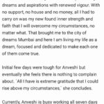 Anveshi Jain Instagram - Thank you @santabantapage for covering this ! That was “ 14 February 2014”. The point i am making here is - 1. Nobody gets Lucky . It’s about consistency. 2.Body doesn’t make you successful. otherwise i’d have been a success long ago. 3. We get too comforted playing victim. Self pity is such a soothing excuse for laziness. We can surely blame others for your failures ,but we are solely responsible for our own mistakes. If you are successful,everyone comes and take the credit of making you one.otherwise we know the harsh reality. Eventually it’s about how honest are we with ourselves? #bestrong #consistency #itsnotaboutme #itsaboutyou #onlyyou #dream #more #empowerment #achievement #power #morepowertoyou #iloveyou #anveshijain Mumbai, Maharashtra