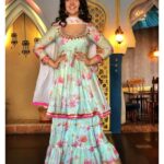 Ashnoor Kaur Instagram - Happy Diwali🪔❤️ . . #DiwaliOutfit #WhatIWore Outfit @gopivaiddesigns Jewellery @jhaanjhariya 📸 @kauravneet79