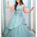 Ashnoor Kaur Instagram - Time is of the essence✨💙 . . Outfit : @eliandkim Styled by : @shrishtimunka Assisted by: @drashtidiwan #BeHappy #MyFairytale #AshnoorStyleDiaries #VanityDiaries