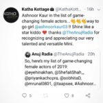 Ashnoor Kaur Instagram - It’s such an honour to be amongst the ‘TOP 10 GAME-CHANGING FEMALE ACTORS OF HINDI ENTERTAINMENT-2019” Along with, @priyankachopra @sonamkapoor @realhinakhan @bhumipednekar and @taapsee , the people who’ve always inspired me♥️ . Such recognitions always motivate you to do even better! Yes, hardwork does pay off! . Thanks for the recognition @theanujradia all the way from UK! And also, a big thanks to @rajitawriter Ma’am for believing in me, for giving me Mini with various shades to portray and explore myself as an actor! Thank you @beingyusufansari sir for always pushing me to do my best! And last but not the least, all my #Ashnoorians for the tremendous support♥️ Love you alll!