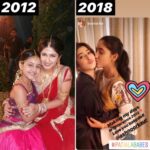 Ashnoor Kaur Instagram - 6 years apart! But our bond remains constant❤️ @bsonarika #SheIsLove❤️ And the best part is our sets are in the same compound!!😍