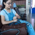 Ashnoor Kaur Instagram – Trip to Kerala was really comfortable with this really lovely n stylish Armani bag.. d capacity is good as well… ty @style_vitae for it❤️ #ashnoorkaur #ashnoor #style_vitae