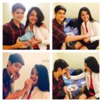 Ashnoor Kaur Instagram - Jo Vada kiya woh.. Nibhana padega!! 😘 😜happy Raksha bandhan every1!! 💕 met him after a loonnnggggg time ! Missed u ! 😘😘 #happy_raksha_bandhan #ashnoor #offscreen #rohan #nakshira #naksh #naira Filmcity, Goregaon, Mumbai