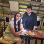 Bhanu Sri Mehra Instagram - With Ranadev billa @actordevgill #new #movie #bhanusree🔥❤️ #hybridpilla