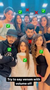 Jannat Zubair Rahmani Instagram - Venom Challenge 😛👿

@ayaanzubair_12 @rits_badiani @ashnoorkaur @thesiddharthnigam @theabhisheknigam @bhavesh_roxx @surabhi.samriddhi
