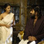 Kaniha Instagram - Received these images from Mathrubhumi today.. 11 years ago..wow..A movie that marks a milestone in the film industry and in my career... Was an intense scene with @mammootty mammooka.. Always his fan.. #pazhassiraja #workingwithlegends #kaitherimaakam #directorHariharan #mtvasudevannair #ilayaraja @mammoottyfansclub @mammootty_fansclub @kaniha_offical_fanspage