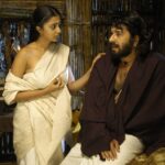 Kaniha Instagram - Received these images from Mathrubhumi today.. 11 years ago..wow..A movie that marks a milestone in the film industry and in my career... Was an intense scene with @mammootty mammooka.. Always his fan.. #pazhassiraja #workingwithlegends #kaitherimaakam #directorHariharan #mtvasudevannair #ilayaraja @mammoottyfansclub @mammootty_fansclub @kaniha_offical_fanspage