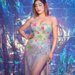 Neha Bhasin Instagram - Be your own silver linning. Outfit - @aleta.official Diamond Jewellery - @syndiora_india @fashionbusinessofficials Bag - @oceana_clutches Shoes - @versace Hair - @salon_muah Make up - ME Styled by @darshitaapatel 📸 by @visualaffairs_va #nehabhasin #fashionista #midday #internationalinfluencersawards #ootd #style