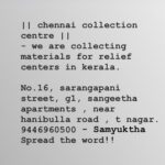 Samyuktha Menon Instagram - #chennai #keralafloods