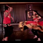 Sandeepa Dhar Instagram - Guess how many times @melvinlouis & I hit each other with the dandiya while doing this ! 😬😬 Choreography: @melvinlouis @suhradsoni @lalita_soni_kathak_and_beyond DP: @krishnaperla Styling : @shru_birla Outfit : @annus_creation Jewellery : @shillpapuriidesignerjeweller