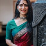 Swasika Instagram - Pooja time of #kumari Saree : @the_house_of_handloom Photography: @unni_chandrann #kumari #swasika #swasikavj