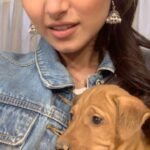 Tara Sutaria Instagram - MY BABY JAAN!!!!! Little Pupples!!!! Found him near my trailer while filming Marjaavaan💖💖💖