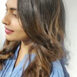 Alekhya Harika Instagram - Heya...!!! When you feel low,just get into saloon have a makeover, and that's when your confidence boost up more...and always wanted my hair to be coloured properly and yeah got it done...😍😋 @deparsalon you people are seri seri amazing...great work ,loved it okay thanks😋 swipe 👉