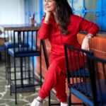 Anveshi Jain Instagram - These days i am trying to make everyday decision from a place of love ❤️ Shot by - @pranjalj.111 @seventhheavenweddingco 📸 . . . . #love #red #adidas #brunch #saturday #photooftheday #photography #photo #you #anveshijain #instagood #instagram #instadaily India
