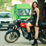 Ashu Reddy Instagram - Boots, bikes and thighs ~ deadly combination 🦀👹♥️ #ashureddy @naveen_photography_official 🎥 #photooftheday #photoeveryday