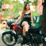 Ashu Reddy Instagram - Boots, bikes and thighs ~ deadly combination 🦀👹♥️ #ashureddy @naveen_photography_official 🎥 #photooftheday #photoeveryday