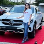 Ashu Reddy Instagram - Sorry mommy, don't be mad.. 🫠 it's a Dad's thing ♥️🧿 #ashureddy #pamperedkid #birthdaygift #mercedesbenz #coupe